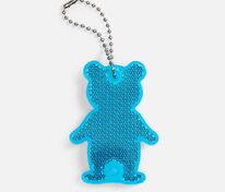 Пешеходный светоотражатель с цепочкой &laquo;Мишка&raquo;, синий арт.24815.40