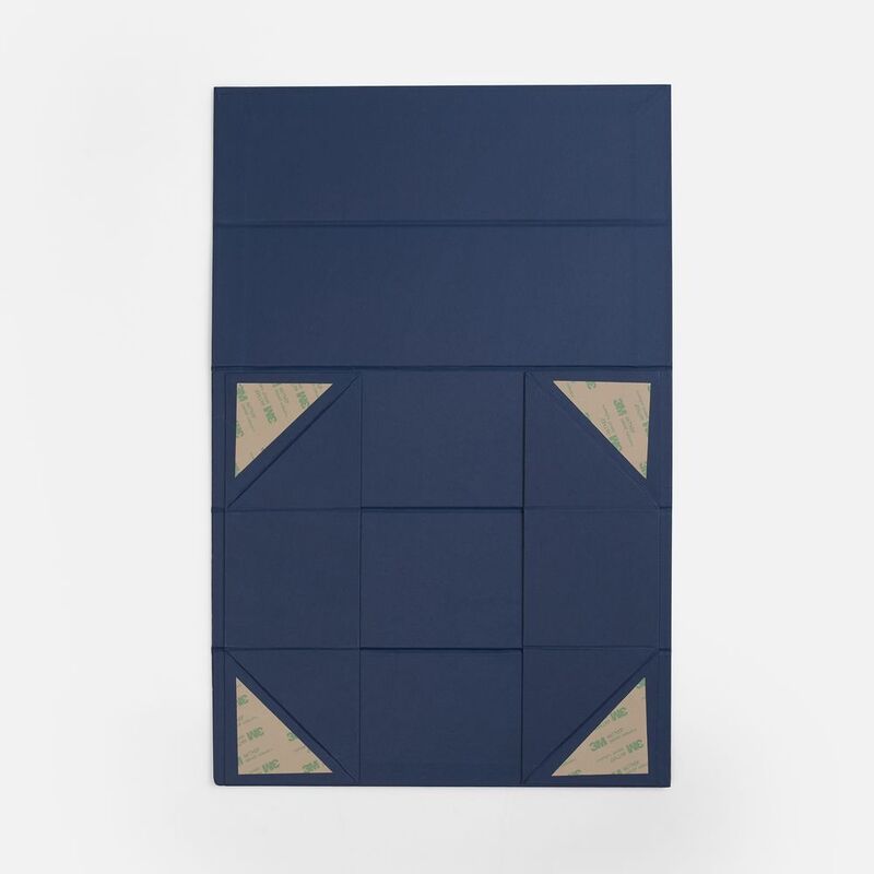 Коробка складная под бутылку Color Jacket Fold, темно-синяя арт.25027.40