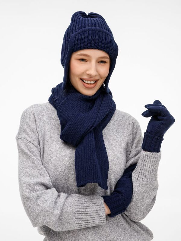 Шапка-ушанка Catch Match, темно-синяя арт.20387.41