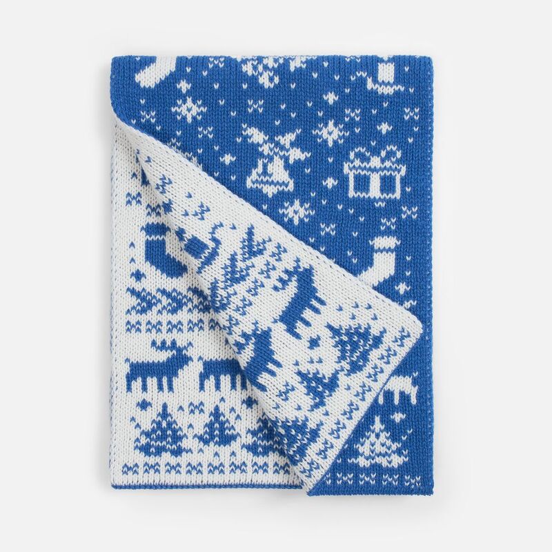 Шарф Holidale, синий с молочным арт.20786.46