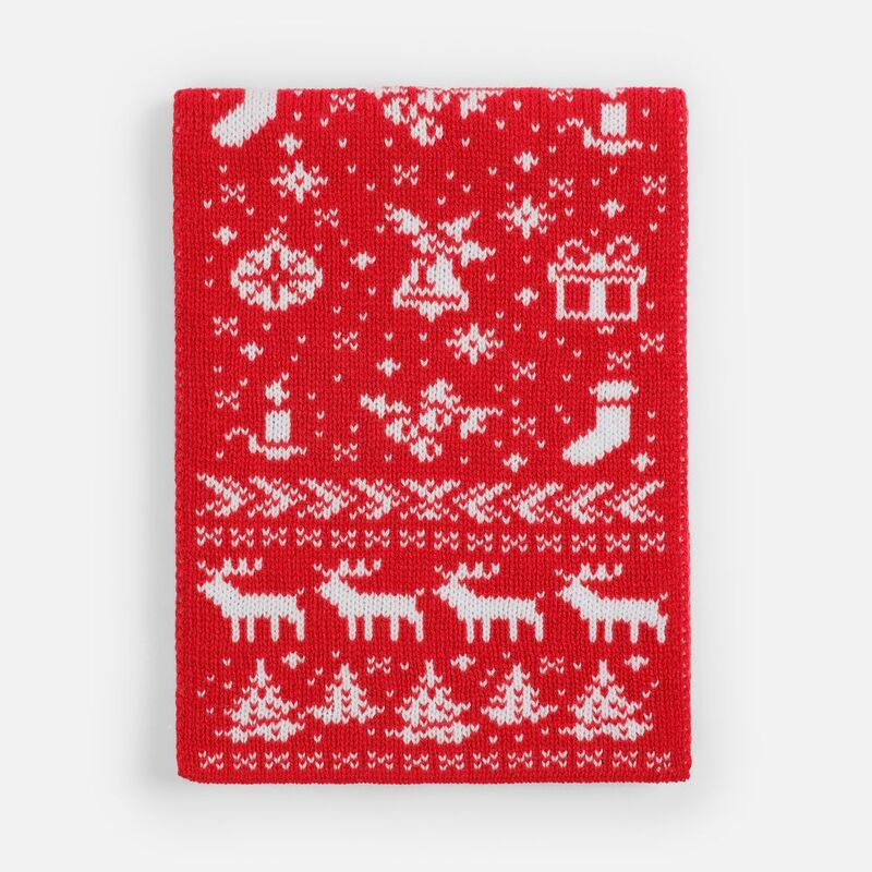 Шарф Holidale, красный с молочным арт.20786.56