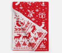 Шарф Holidale, красный с молочным арт.20786.56