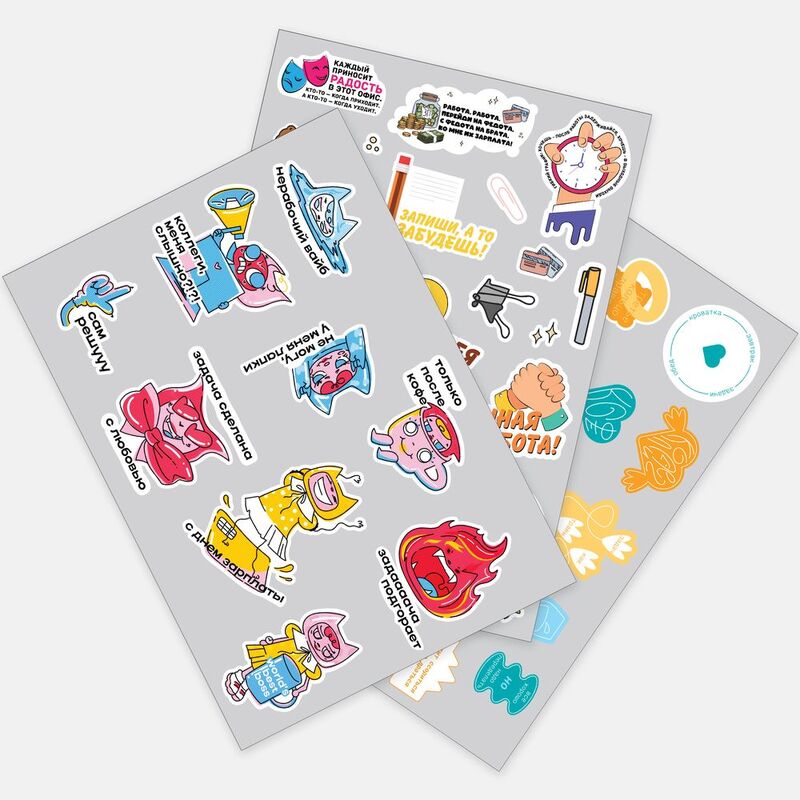 Наклейки ПВХ Sticker Pack на заказ, L арт.20939.03
