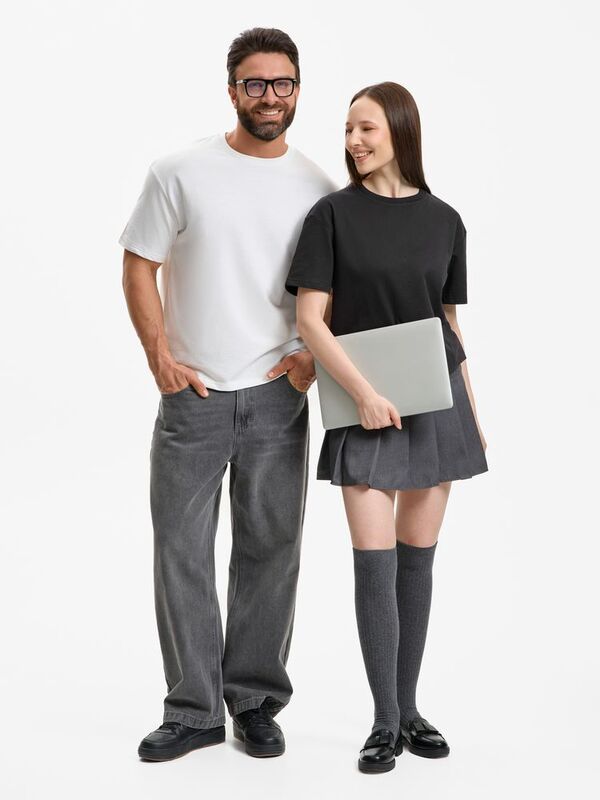 Футболка унисекс Durington, черная арт.20993.30