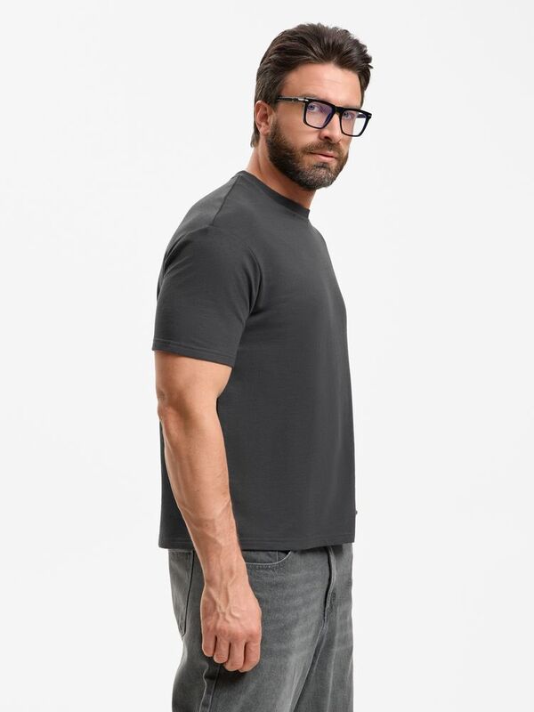 Футболка унисекс Durington, темно-серая (графит) арт.20993.10