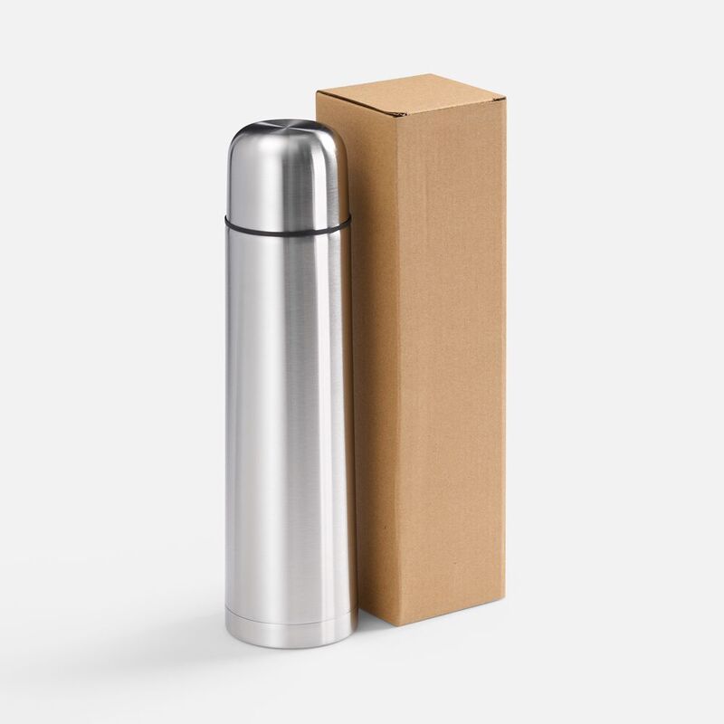 Термос Plain 1000, ver.2, серебристый арт.18680.10