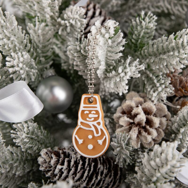 Мини-подвеска &laquo;Пряник&raquo;, 3D-печать на заказ, снеговик арт.19977.01