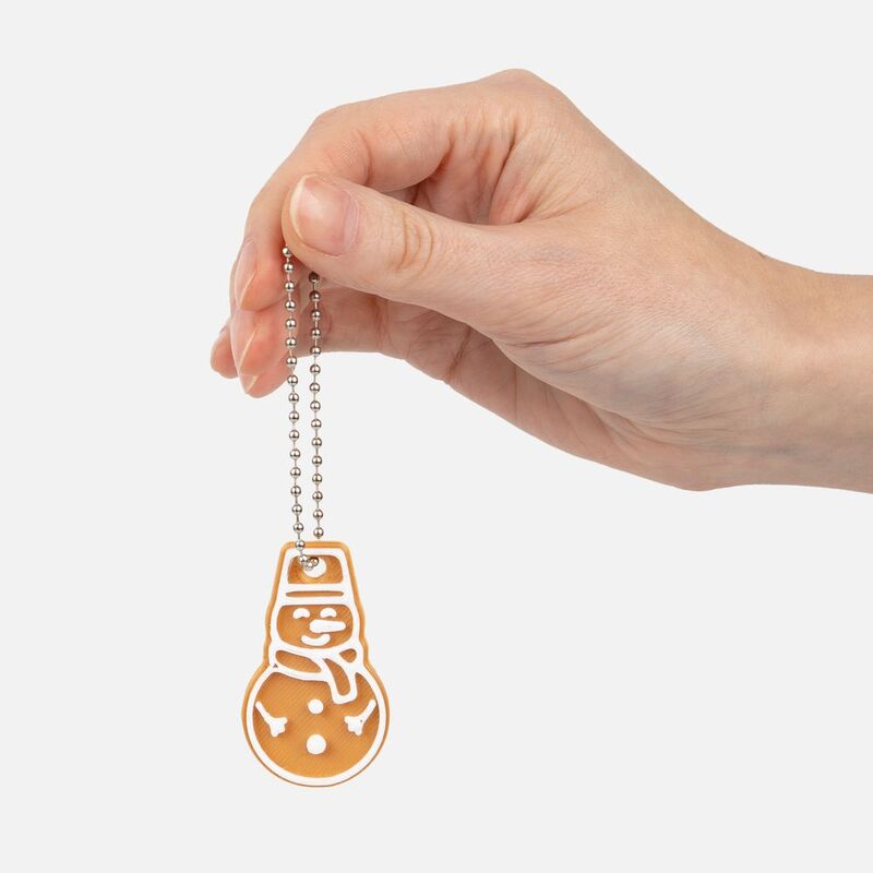 Мини-подвеска &laquo;Пряник&raquo;, 3D-печать на заказ, снеговик арт.19977.01