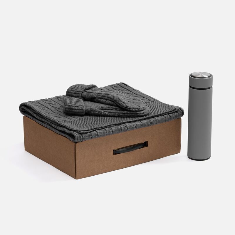 Набор Wintrish, серый меланж арт.20459.13