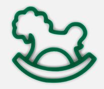 Подвеска &laquo;Лошадка-качалка&raquo;, 3D-печать, зеленая арт.23319.90