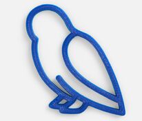 Подвеска &laquo;Сова&raquo;, 3D-печать, синяя арт.23320.40