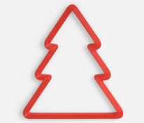 Подвеска &laquo;Елочка&raquo;, 3D-печать, красная арт.23321.50