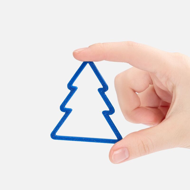 Подвеска &laquo;Елочка&raquo;, 3D-печать, синяя арт.23321.40