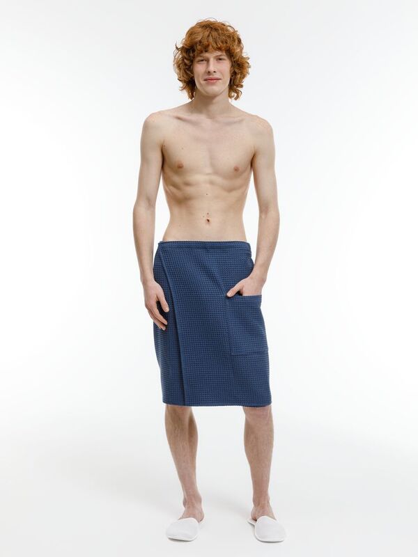 Банный набор Heat Therapy ver.2, мужской, темно-синий арт.21037.45