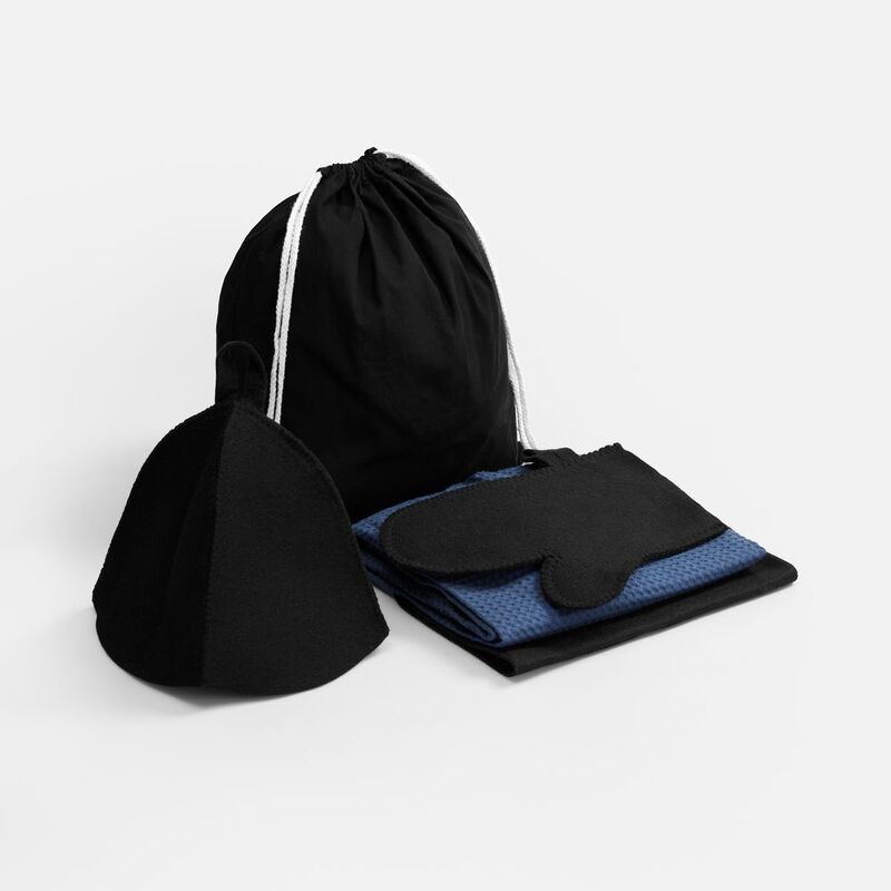 Банный набор Heat Therapy ver.2, мужской, темно-синий арт.21037.45