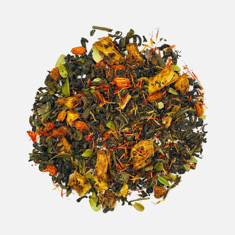 Чай &laquo;Сокочай&raquo;, зеленый с соком ананаса, облепихой, толокнянкой и сафлором арт.16222.09