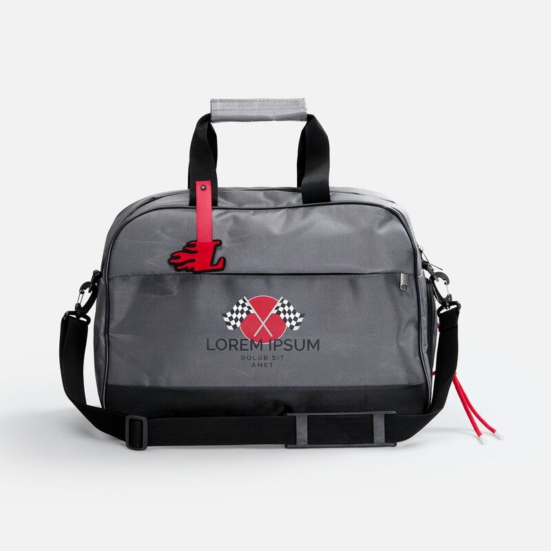 Спортивная сумка Atlantes, серая с черным арт.18645.10