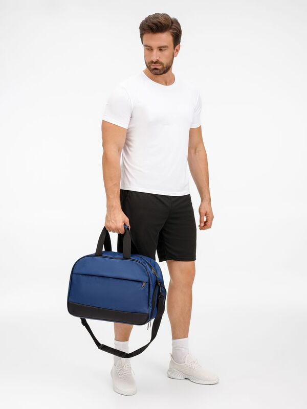 Спортивная сумка Atlantes, синяя с черным арт.18645.44