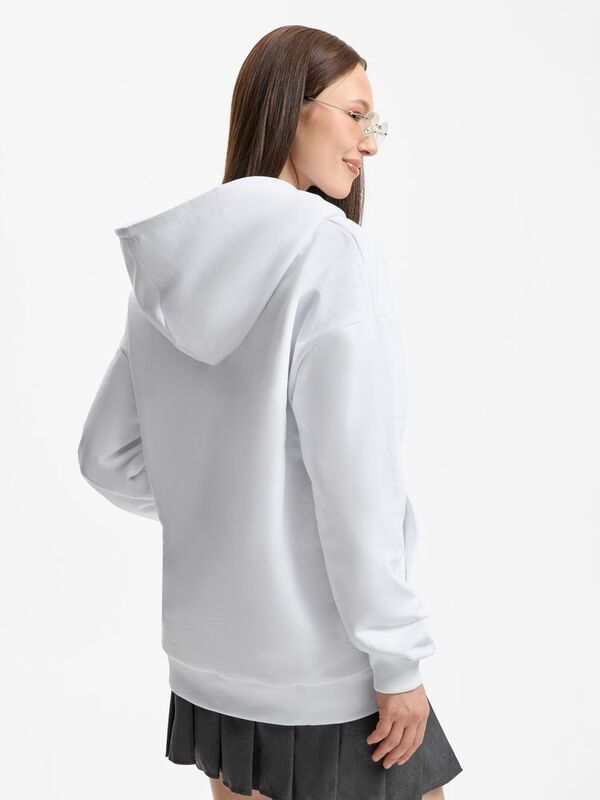 Толстовка унисекс оверсайз Sartoro, белая арт.19555.60