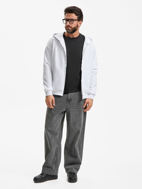 Толстовка унисекс оверсайз Sartoro, белая арт.19555.60