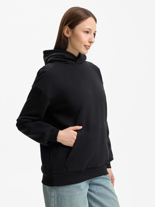 Худи унисекс оверсайз Daylero, черное арт.19556.30