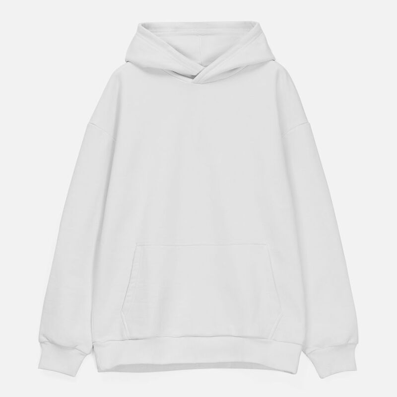 Худи унисекс оверсайз Daylero, белое арт.19556.60