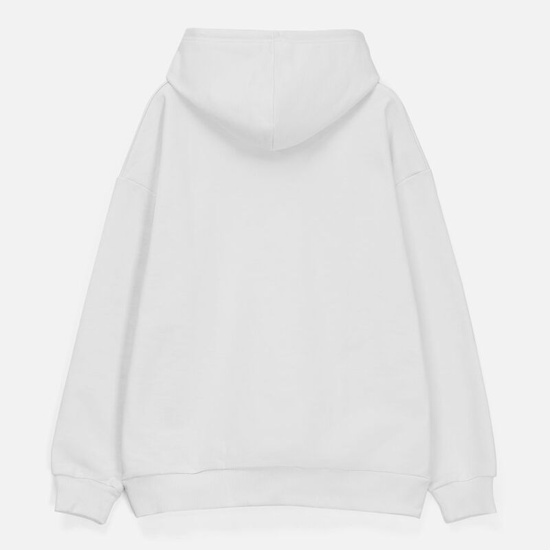 Худи унисекс оверсайз Daylero, белое арт.19556.60