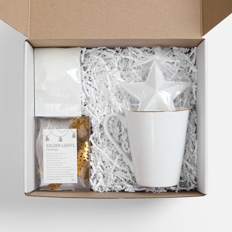 Набор &laquo;Планы на счастье&raquo;, белый с золотистым арт.22604.60