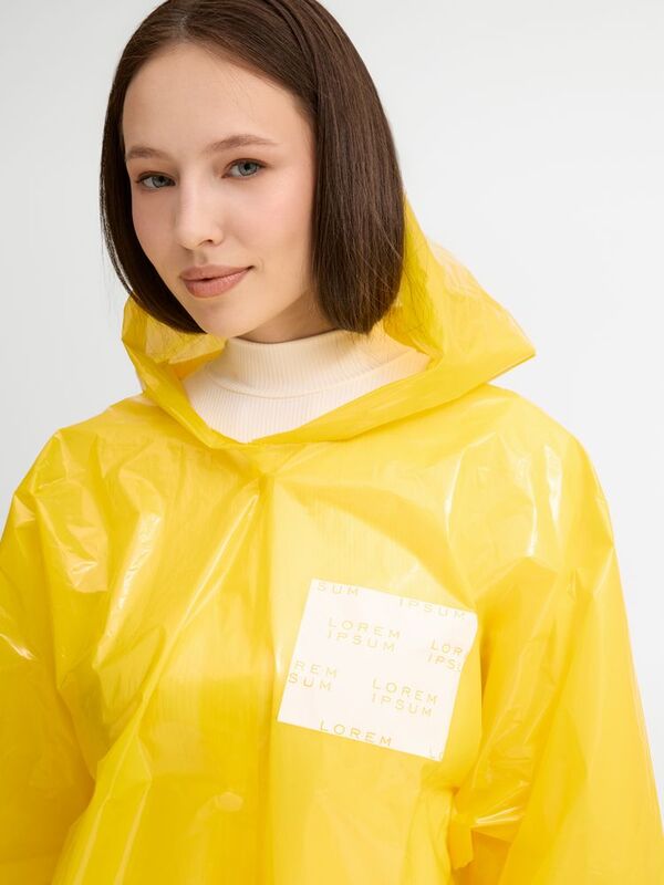 Дождевик-плащ CloudTime с печатью в один цвет на заказ арт.11876.99