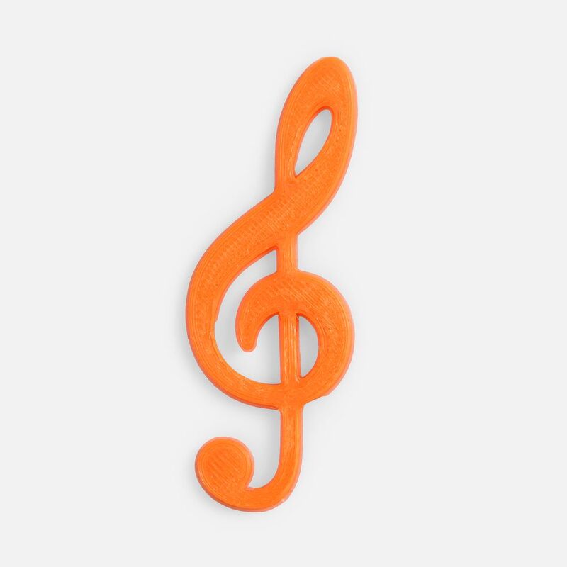 Подвеска Industry, 3D-печать на заказ, скрипичный ключ арт.19974.03