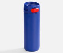 Термостакан X1 с цветной кнопкой, синий с красным арт.19941.45
