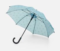 Зонт-трость Undercolor с полной запечаткой на заказ, с бирюзовыми спицами арт.21804.49
