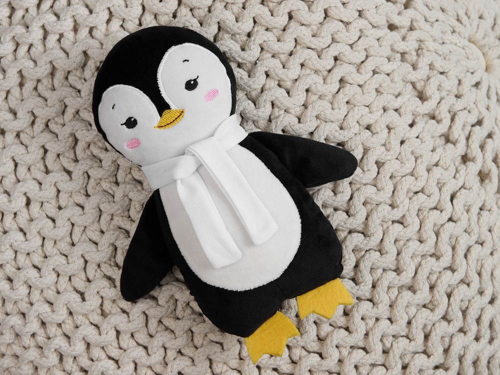 Мягкая игрушка Beastie Toys, пингвиненок с белым шарфом арт.19085.01