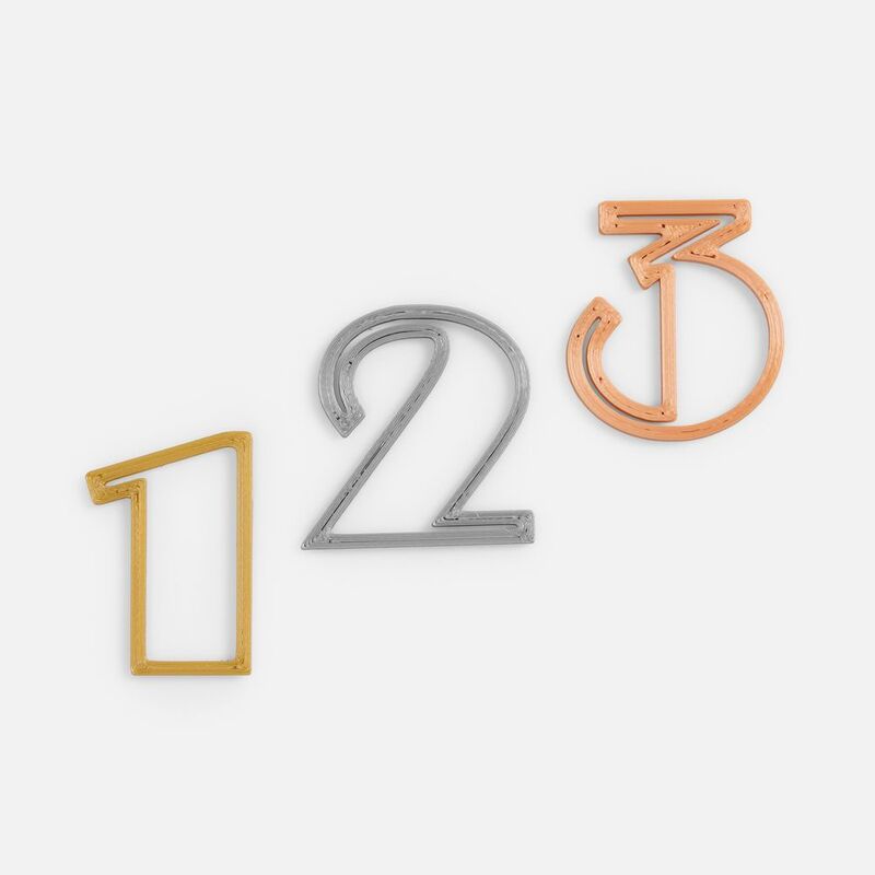 Подвеска Symbol, 3D-печать на заказ, цифра 1 арт.19968.01