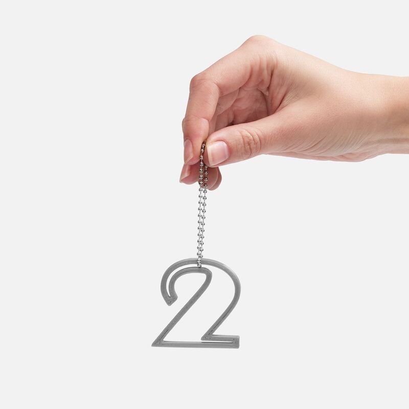 Подвеска Symbol, 3D-печать на заказ, цифра 2 арт.19968.02