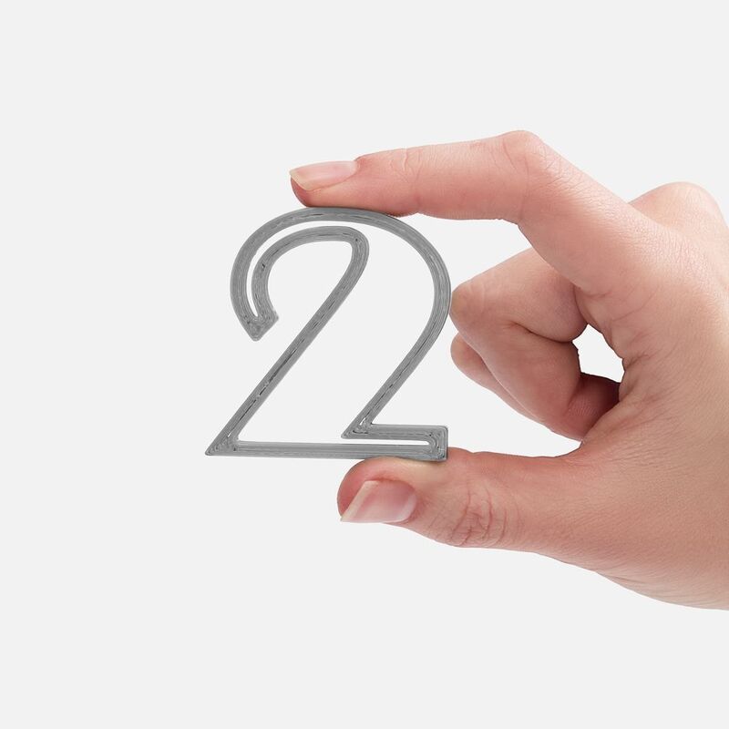 Подвеска Symbol, 3D-печать на заказ, цифра 2 арт.19968.02