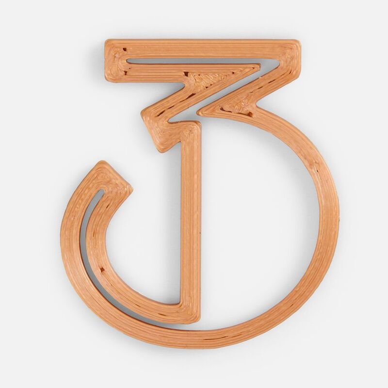 Подвеска Symbol, 3D-печать на заказ, цифра 3 арт.19968.03