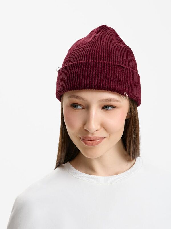Шапка Ribelle, темно-красная (винная) арт.19066.56
