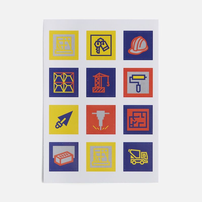 Стикерпак бумажный Industry, строительство арт.19942.03