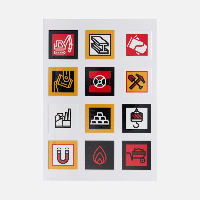 Стикерпак UV-DTF Industry, металлургия арт.19943.08