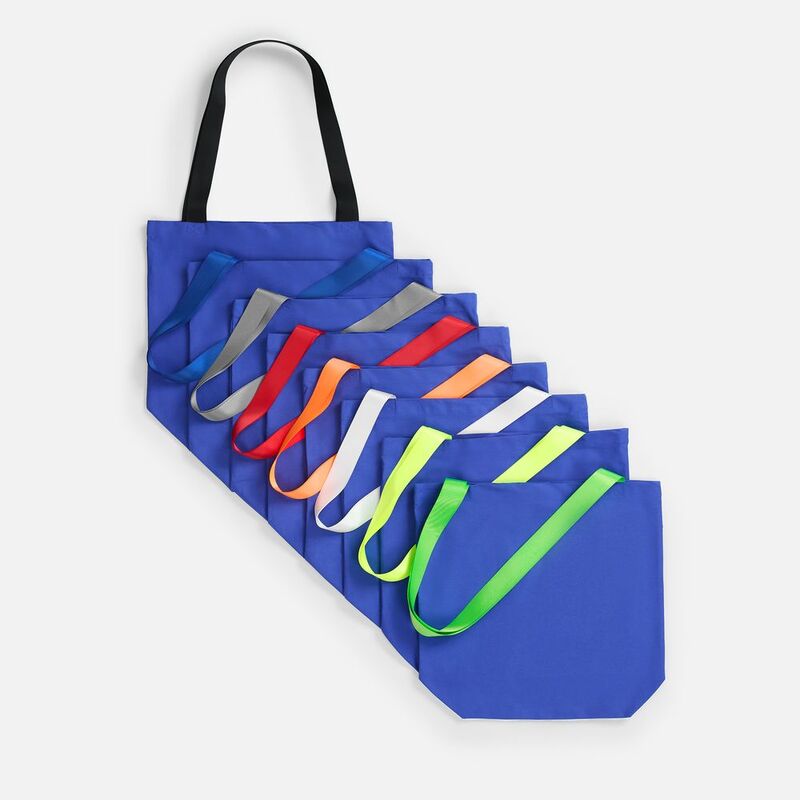 Шопер B5, синий с широкими синими ручками арт.19269.44