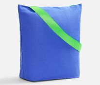 Шопер B5, синий с широкими зелеными ручками арт.19269.94