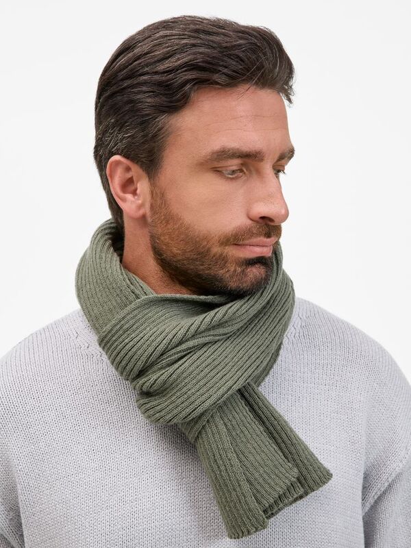 Шарф Catch Match, зеленый (полынь) арт.20388.93