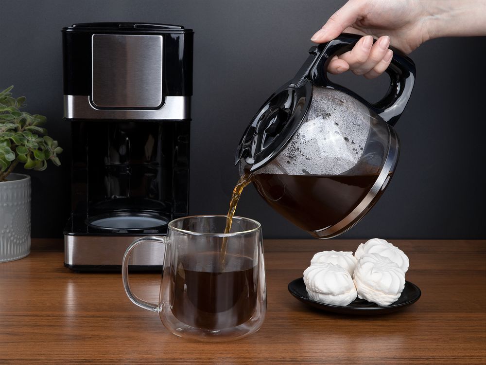 Электрическая кофеварка DayDriver, черно-серебристая арт.21949.13