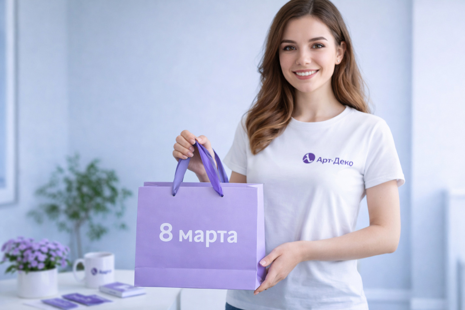 Подарок на 8 марта для коллег от типографии Арт-Деко в Краснодаре